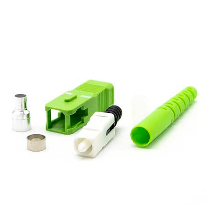 SC-APC SM SX 3mm - Conector de fibra ótica monomodo SC/APC de 3 mm