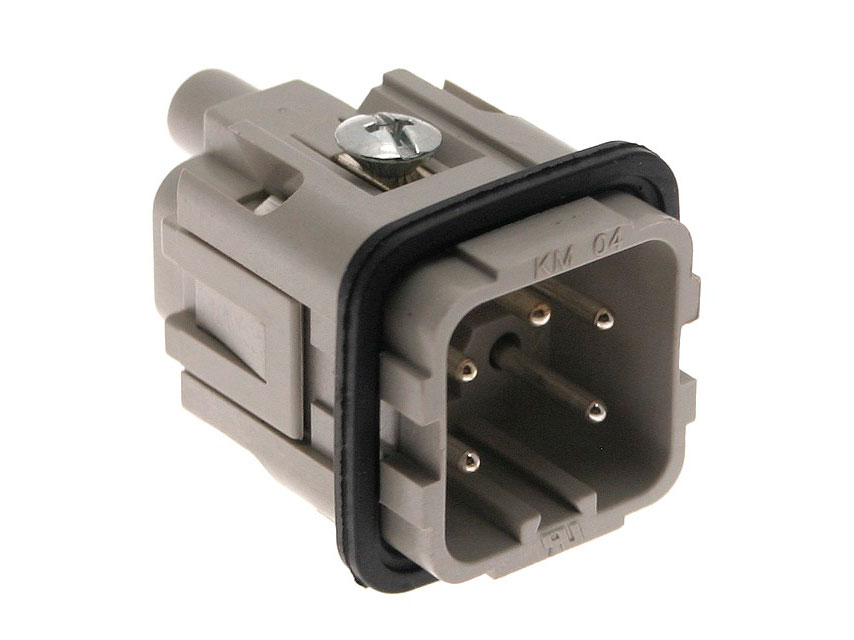 Ilme CKM04 - Connecteur HAN 3A Mâle Insertion - 4+PE Pôles - 21601002