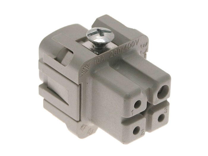 Ilme CKF03 - Connecteur HAN 3A Femelle Insertion - 3+PE Pôles - 21601001