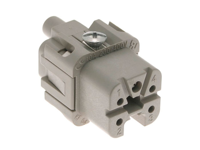 Ilme CKF04 - Connecteur HAN 3A Femelle Insertion - 4+PE Pôles - 21601003