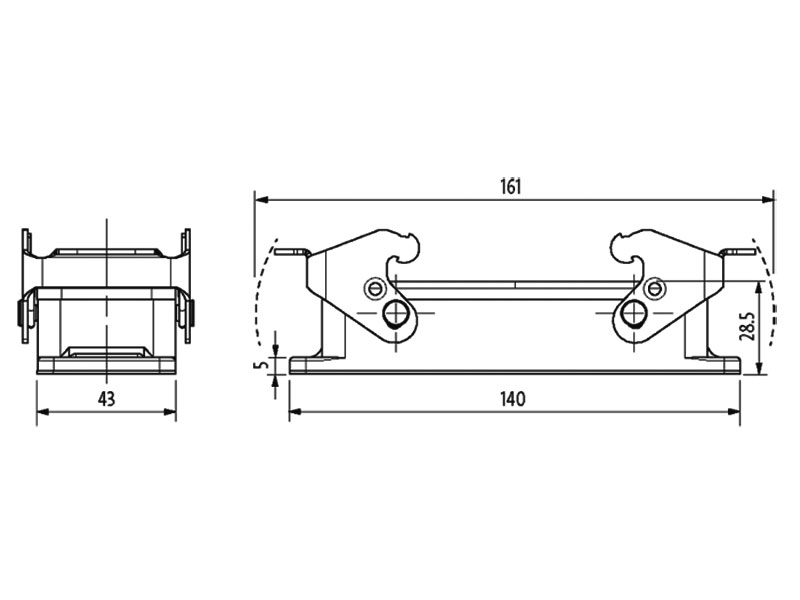 Murrelektronik B24 - Connecteur HAN 24B - Levier de verrouillage double - 70MH-GAGNQ-B000000