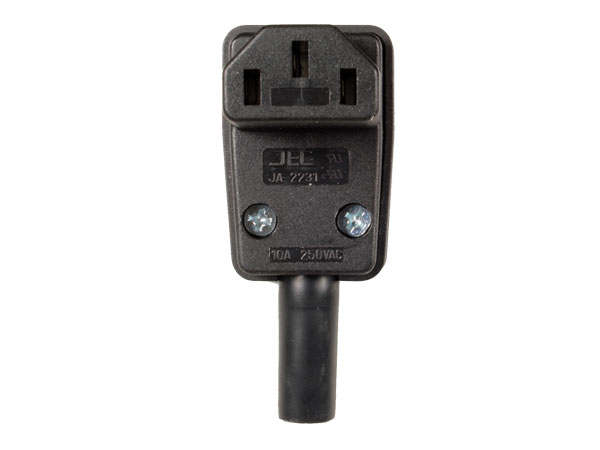 Ficha IEC 60320 C13 Aérea Fêmea Cotovelo