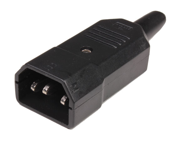 Ficha IEC 60320 C14 Aérea Macho