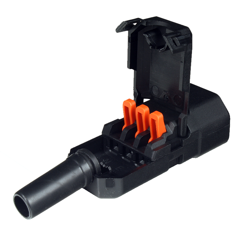 Ficha IEC 60320 C14 Aérea Macho - Montagem rápida sem ferramentas