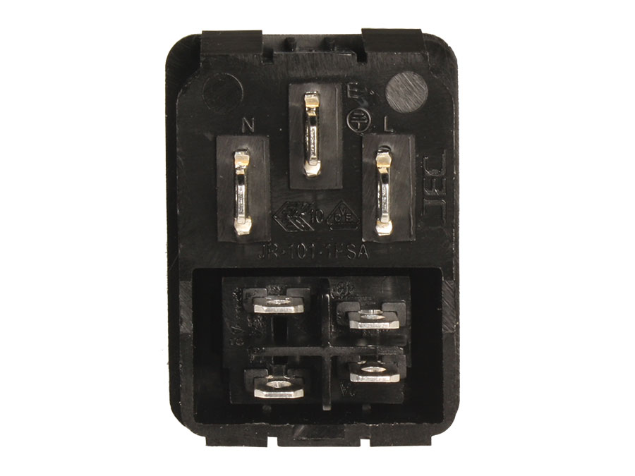 Conector IEC 60320 C14 Chasis Macho con Interruptor