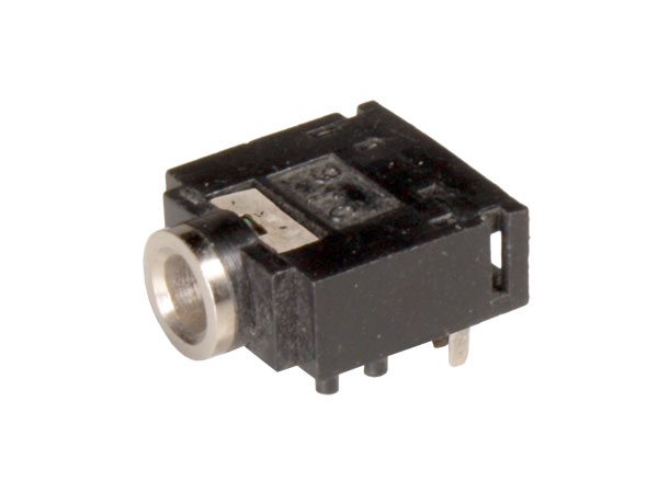 Conector Jack 3,5 mm Base Hembra Circuito Impreso 3 Polos Cerrada