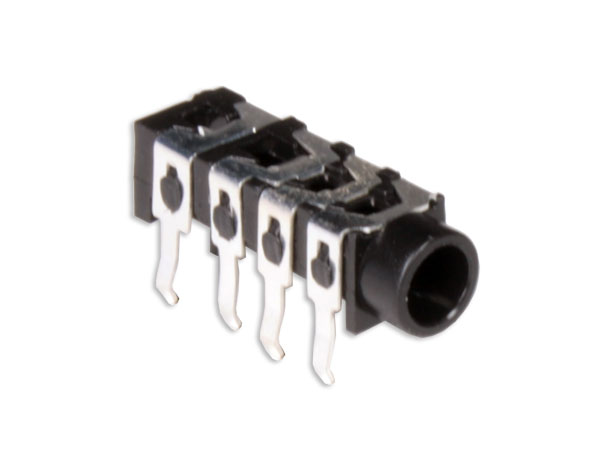 3.5 mm Jack Socket 4 Pole Printed Circuit Board Mount Female Closed