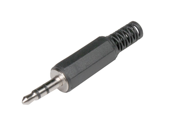 Connecteur Jack 3,5 mm Fiche Mâle 3 Pôles - Droite - Plastique