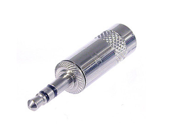 Neutrik NYS231 - Connecteur Jack 3,5 mm Fiche Mâle 3 Pôles - Droite - Métal Nickelé