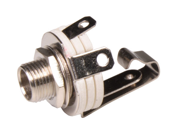 Connecteur Jack 6,3 mm Femelle Panneau 2 Pôles - Ouverte