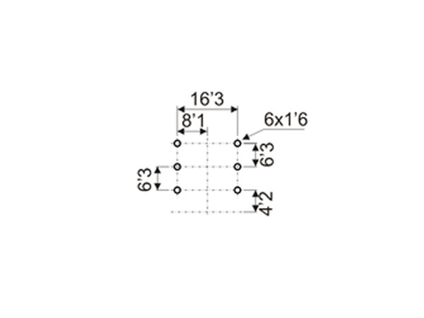 Connecteur Jack 6,3 mm Femelle Panneau Circuit Imprimé et-ou paneau 3 Pôles - 15.452
