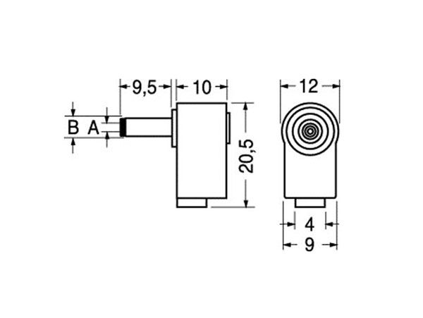 Connecteur Jack Alimentation Mâle 3,0 mm - 1,1 mm
