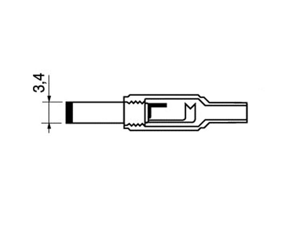 Connecteur Jack Alimentation Mâle 3,4 mm - 1,3 mm - 15.147/1,3