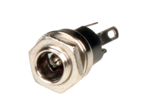 Connecteur Jack Alimentation Femelle Chassis 5,5 mm - 2,1 mm - Fileté