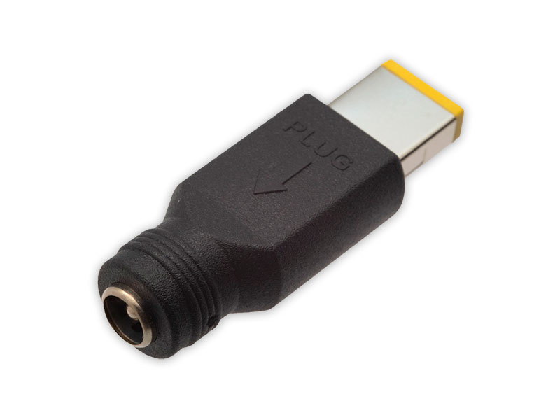 Adaptador de tomada de alimentação 5,5 mm-2,1 mm macho para Lenovo tipo macho