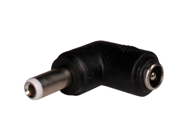 Connecteur Adaptateur Coudé Jack Alimentation 5,5 mm - 2,5 mm à 5,5 mm - 2,1 mm