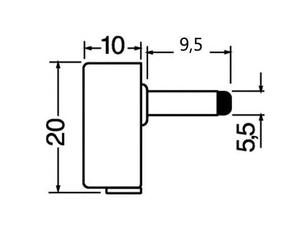 Connecteur Jack Alimentation Mâle 5,5 mm - 2,1 mm