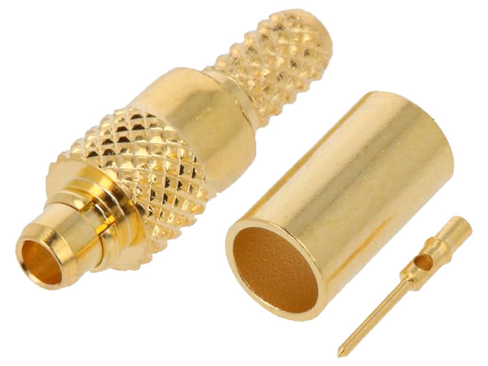 Ficha MMCX Aérea Reta Macho Cravar RG174 - MMCX-02