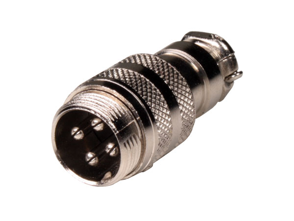 Connecteur Microphone GX16 Fiche Mâle 4 Pòles