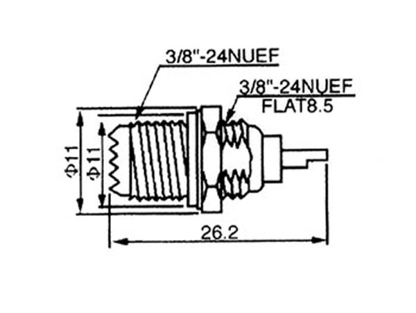mini-UHF Panel-Mount Female Connector with Solder Contact - CUHFM11