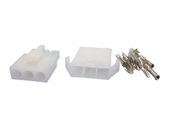 Ensemble Connecteur Multifonction 6,2 mm - 1 x 3 Bornes - Fiches Mâle et Femelle