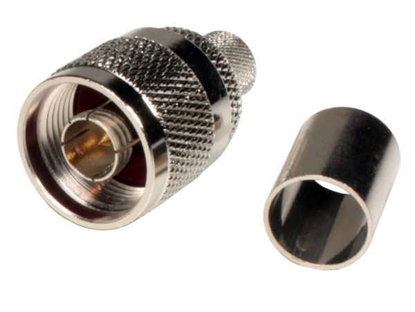 Connecteur Type-N Fiche Mâle - Droit - à Sertir RG8, LMR400