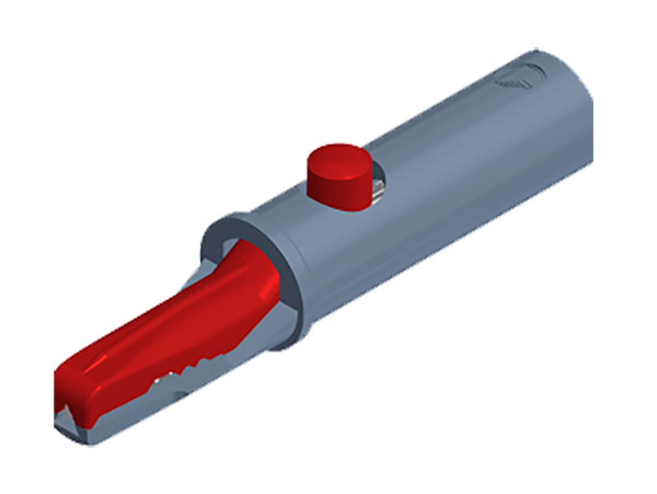 Hirschmann AK 10 RT - Pince Crocodile Prise Banane 4 mm - Rouge