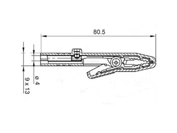 Hirschmann AK2SRT - Pince Crocodile Prise Banane 4 mm 25 A - Rouge - 932146101