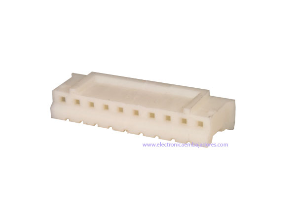 Connfly - Conector Poste 2,00 mm Hembra Aérea - 10 Contactos - I-DS1066-SCW010