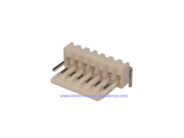 Connecteur à Carte - 2,54 mm Mâle Coudé - 7 Pôles