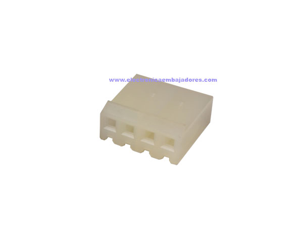 Molex MX-2139-4A - Ficha Poste 3,96 mm Fêmea Aérea - 4 Pólos