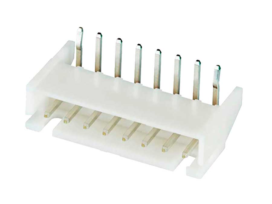 JST Serie XH - Conector Poste 2,5 mm Macho Acodado - 8 Contactos - S8B-XH-A(LF)(SN)