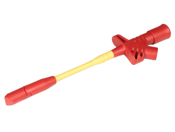 Hirschmann HM6411S - Pointe de Touche avec Contacts Isolés - Rouge (K2700)