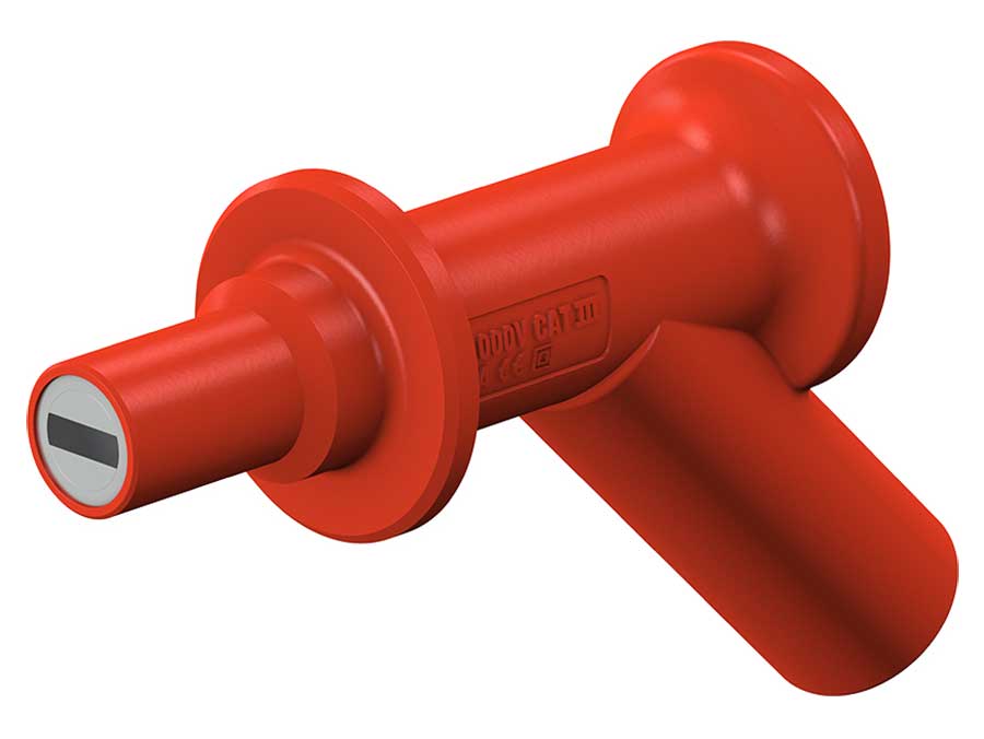Stäubli XMA-7 - Pointe de Touche Magnétique - 4 mm - Rouge - 66.9516-22