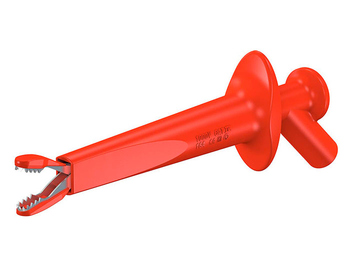Stäubli AB200 - Punta de Prueba con Cocodrilo - Rojo - 66.9474-22