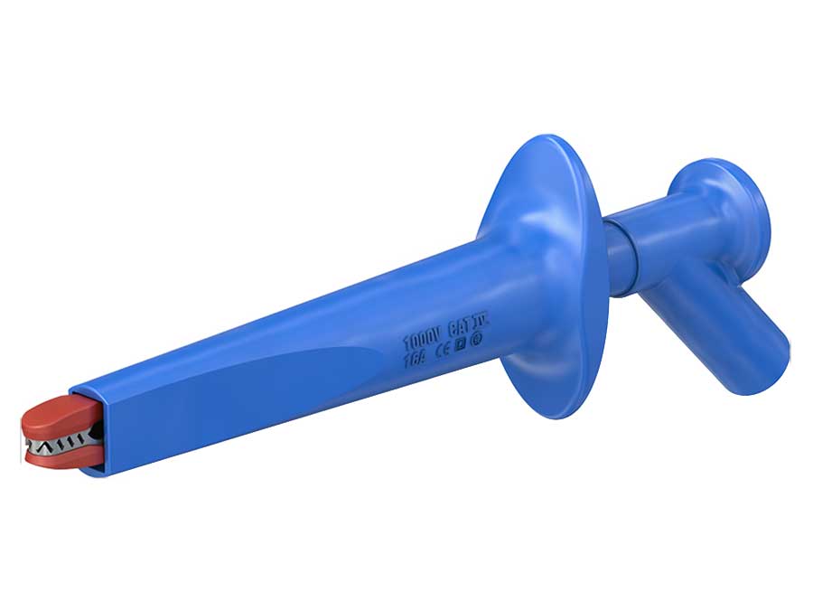 Stäubli AB200 - Punta de Prueba con Cocodrilo - Azul - 66.9474-23