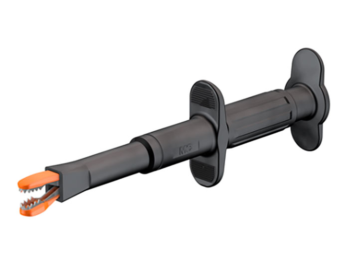 Stäubli GRIP-CI - Punta de Prueba con Cocodrilo - Negra - 66.9121-21