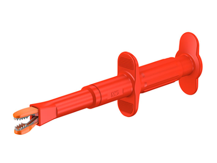 Stäubli GRIP-CI - Punta de Prueba con Cocodrilo - Roja - 66.9121-22