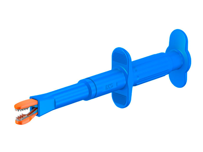 Stäubli GRIP-CI - Punta de Prueba con Cocodrilo - Azul - 66.9121-23