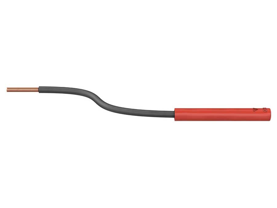 Stäubli A-SLK4-R - Punta de Prueba Enchufable Ø4,0 para Bornes a Tornillo - Vermelho - 24.0162-22