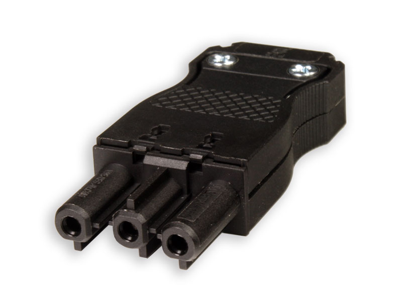 Conector Plug-in para Luminárias 3 Contatos - Fêmea Aérea