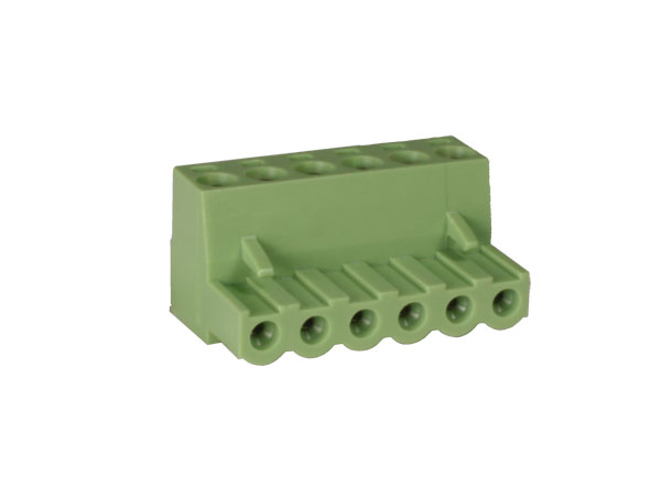 Xinya XY2500F-B(5.08)-6P - 5.08 mm Pitch - Pluggable Right Angle Female Terminal Block - 6 Contacts