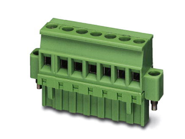 Phoenix Contact - Bloque de Terminales Enchufable Recto Hembra para Cable, 7 Vías, con Tornillo, 5.00mm, 10A, Verde - MVSTBR2,5/7-STF