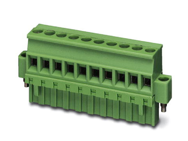 Phoenix Contact - 5.00mm Pitch 10 Contacts, Straight Female Pluggable Terminal Block, Cable with Screw, 10A, Green - MVSTBR2,5/10-STF