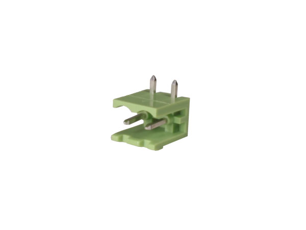 Xinya - Bloco Terminais Plugável Macho 90º Aberto para PCB, 2 Vias, 5.08mm, 12A, Verde - XY2500R-C(5.08)-2PIN
