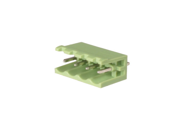 Xinya - 5.00mm Pitch 4 Contacts, Male Straight Open Pluggable PCB Terminal Block, 15A, Green - XY2500V-A(5.0)-4P