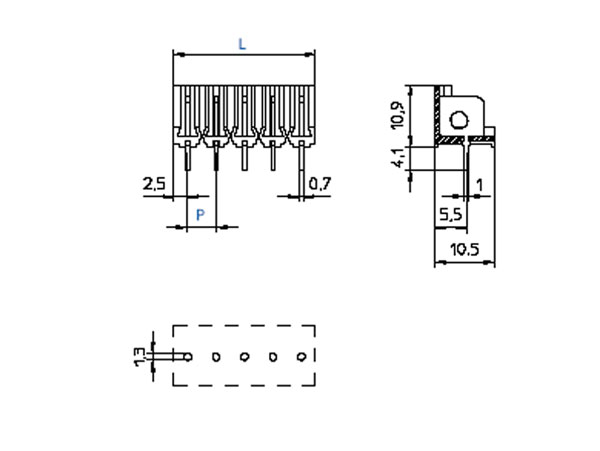 Würth Electronik CUM5/36 - Bloque de Terminales Enchufable Macho Recto y 90º para Cable, 36 Vías, 5.00mm, 16A, Gris, Divisible