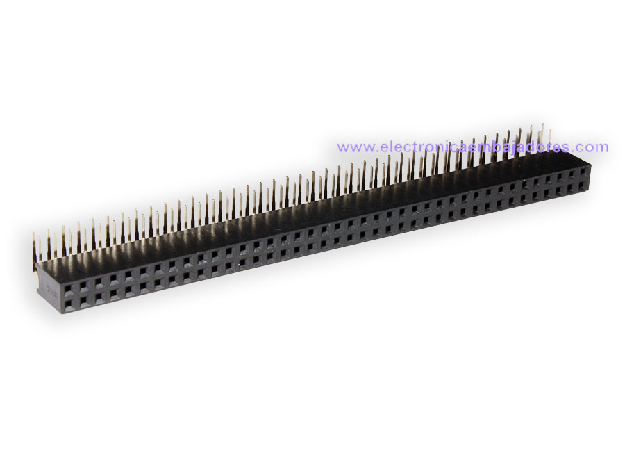 2.54 mm Pitch - Femelle double angle - 80 Pins
