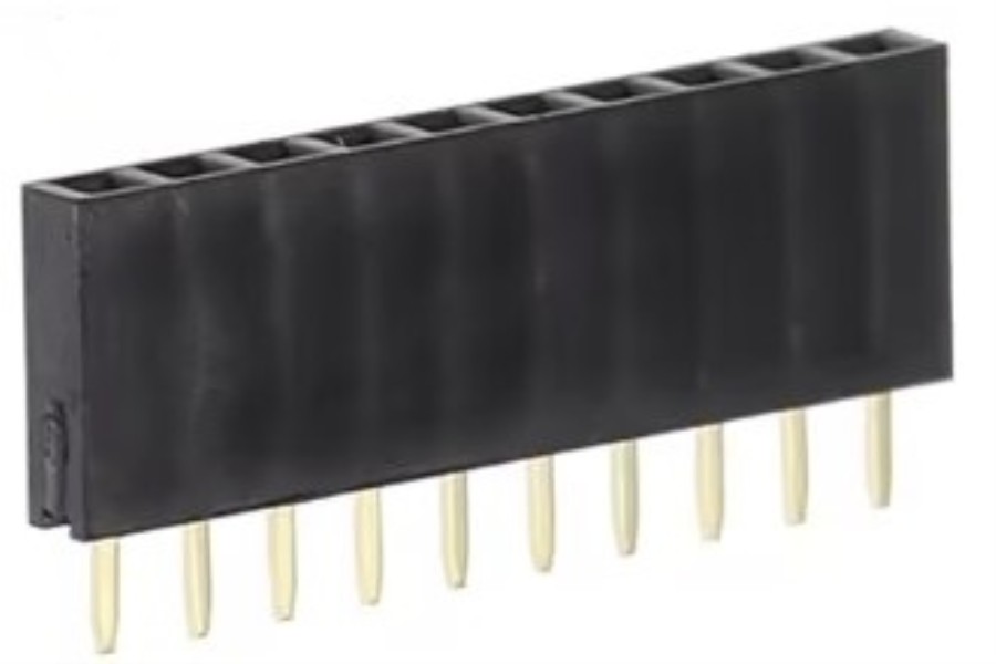 2.54 mm Pitch - Straight Female Header Strip - 10 Pins