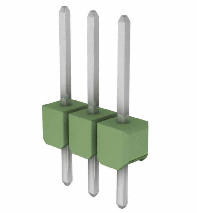 TE Connectivity 826926-3 - Régua de Pinos 2,54 mm Macho Reto 3 Polos - 826629-2